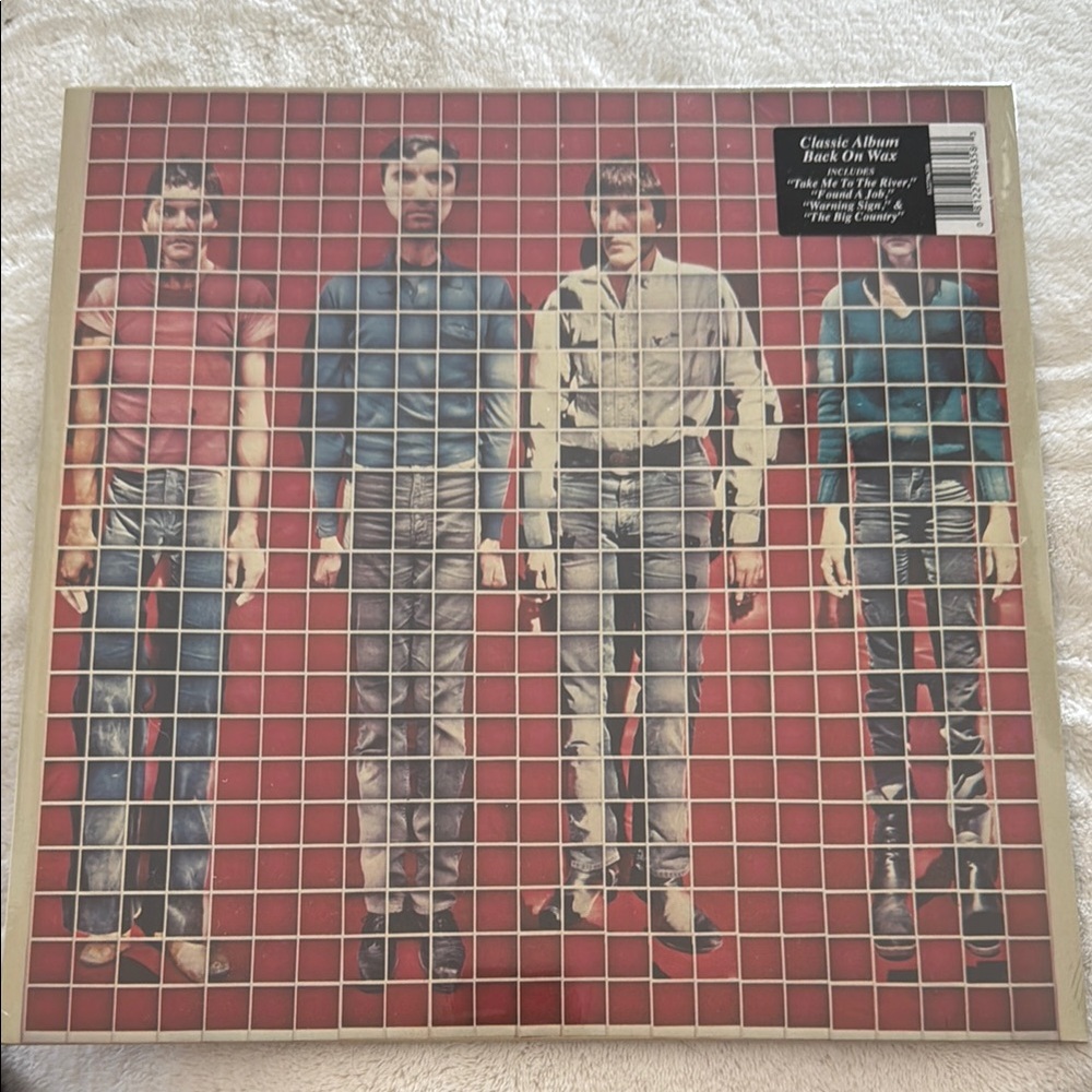 Red Vinyl Record Mosaic Design. New